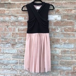 LAST CHANCE!! HD in Paris Anthro Black Pink Tulle Midi Dress